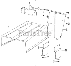 Cub Cadet 1100 (2050590U) - Cub Cadet Garden Tractor Hood &amp; Pedestal