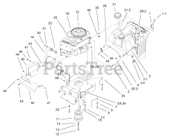 Toro 71226 (16-38 XLE) - Toro Lawn Tractor (SN: 210000001 - 210999999) (2001) Engine Assembly