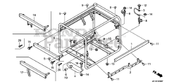 Honda EM4000SX AT1 (EBRC) - Honda Generator, Made in China (SN: EBRC-1000001 - EBRC-1499999) FRAME