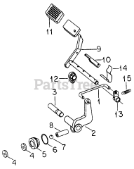 Cub Cadet 1712 (145-782-100) - Cub Cadet Garden Tractor Brakes &amp; Connections-SN 719999 Down