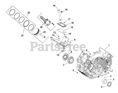 Kohler TH18-54501 - Kohler Triad Engine, Basic Version, 18hp, 13.4kW Crankcase 2-28-2 (TP-2481) Rev 10/26/2006