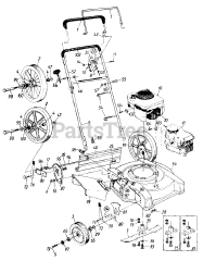 Huskee 44-18116 (112-508R131) - Huskee Walk-Behind Mower (1992) (Tractor Supply)