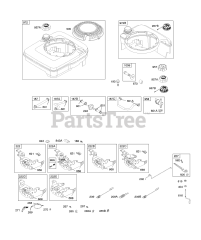 Briggs & Stratton 12H802-1925-E1 - Briggs & Stratton Vertical Engine Controls, Fuel Supply, Governor Spring