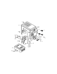 MTD 483-SUA - MTD Engine 483-SUA Muffler &amp; Controls