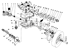 Toro 20735 - Toro Walk-Behind Mower (SN: 000000001 - 000999999) (1980) Gear Case Assembly