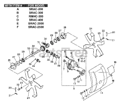 Echo RMHC-300 - Echo Tiller Cultivator Attachment