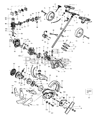 Weed Eater PE 550 - Weed Eater Edger Gas Edger Assembly
