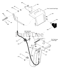 Murray 624809x54B - Murray 24" Snow Thrower (2001) Remote Chute Control