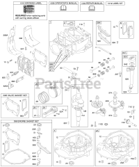 Briggs & Stratton 128802-1978-E1 - Briggs & Stratton Vertical Engine Camshaft, Crankshaft, Cylinder, Engine Sump, Kit/Gaskets, Lubrication, Piston Group, Valves