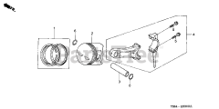 Honda HS828 K1 TAS/C (SZAK) - Honda 28" Snow Blower, Made in Japan (SN: SZAK-2120001 - SZAK-9999999) PISTON