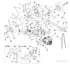 Gravely 917004 - Gravely 34-Ton Log Splitter, Subaru (SN: 000101 - 006999)