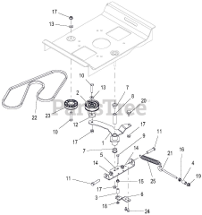 Gravely 915174 (ZTX 52) - Gravely 52" Zero-Turn Mower, 25hp Kohler Twin Pro (SN: 000101 - 015999) Transaxle Drive