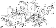 Honda HS1336 I A (SBAJ) - Honda 36" Snow Blower, Made in Japan (SN: SBAJ-5000001 - SBAJ-9999999) FRAME (2)