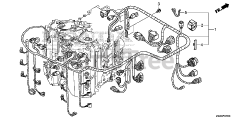 Honda BF250 A XXCA (BBJJ) - Honda Marine Engine, Made in Japan (SN: BBJJ-8000001 - BBJJ-9999999) WIRE HARNESS