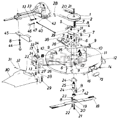 MTD 196-796-000 - MTD Mower Deck Assembly Only (1987)