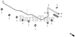 Honda H4518 H HSA/C (MZAT) - Honda Lawn Tractor, Made in Japan (SN: MZAT-3000001 - MZAT-3999999) FUEL PIPE (H4518H)