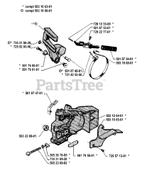 Husqvarna 40 - Husqvarna Chainsaw (1985-05) Chain Brake Assembly
