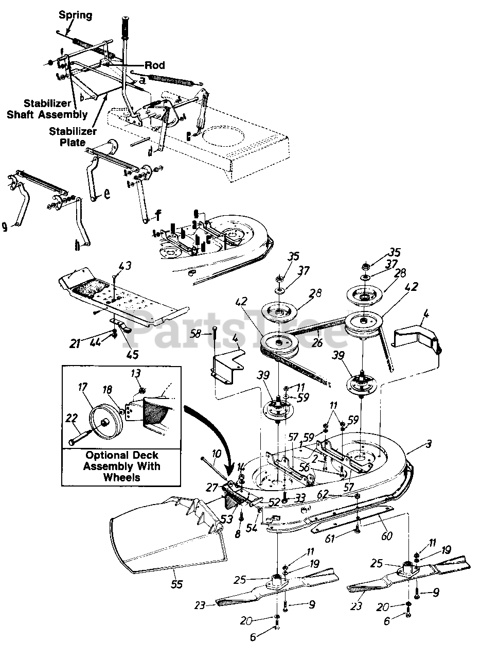 Wizard MTD7124A19 (131663G098) Wizard Lawn Tractor (1991) (Western