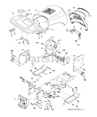 Poulan PO 14542 LT (960120119-00) - Poulan Lawn Tractor (2011-03)