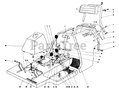 Toro 56044 - Toro 25" Premium Keylectric Rear-Engine Riding Mower (SN: 001000001 - 001999999) (1981)