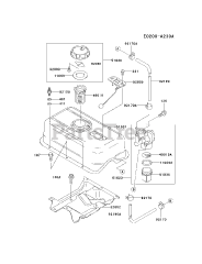 Kawasaki FE290D-AS18 - Kawasaki Engine FUEL-TANK/FUEL-VALVE