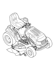 White Outdoor GT-954 (14AA815K790) - White Outdoor 54" Garden Tractor (2007)
