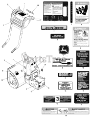 John Deere 1332 PE (1695450) - John Deere 32" Snow Thrower (2008)