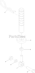 Toro 74312 (8000) - Toro 48" Z Master Zero-Turn Mower (SN: 400000000 - 402079999) Rear Deck Height Adjustment Assembly No. 109-0323