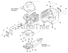 Swisher HT 3000 - Swisher Hedge Trimmer Engine Cover, Gearcase Adapter, Reed Valve