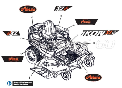 Ariens 915219 - Ariens Ikon-XL 60" Zero-Turn Mower, 24hp Briggs & Stratton (SN: 000101 & Above)