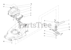 Toro 20817 - Toro 48cm Recycler Walk-Behind Mower (SN: 240000001 - 240999999) (2004) Engine and Blade Assembly