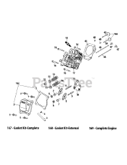 MTD 270-BU - MTD 208cc Engine 270-BU Cylinder Head
