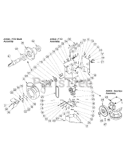 Cub Cadet 59A30045 (59A30045150) - Cub Cadet Power Assist Twin Bagger att PTO Assembly Exploded Parts View