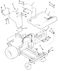 Toro R1-24OE02 (724-Z) - Toro Garden Tractor (SN: 010000001 - 019999999) (1991) Fenders And Covers