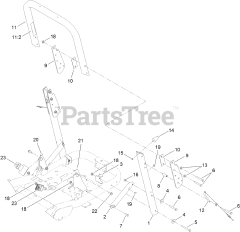 Toro 121-2984 - Toro Roll-Over Protection System Kit Roll-Over Protection System Assembly