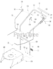 Bear Cat WV 160 - Bear Cat Walk-Behind Vacuum, 160cc Honda (SN: B00001 - C09058) WV160 &amp; WV190 Handlebar