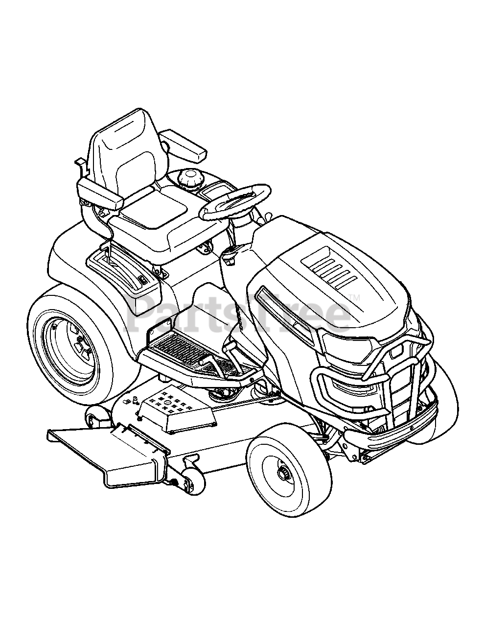 Cub Cadet GTX 2100 (14W3GE010) Cub Cadet Garden Tractor (2012
