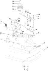 Toro 30938 - Toro 48" Walk-Behind Mower, Fixed Deck, Pistol Grip, Hydro Drive (SN: 314000001 - 314999999) (2014) IDLER ASSEMBLY