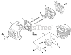 Echo SRM-225 - Echo String Trimmer (SN: U69313001001 - U69313999999) Intake