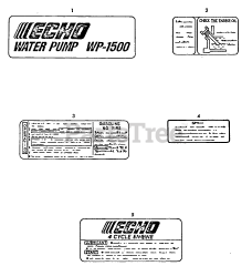 Echo WP-1500 - Echo Water Pump (SN: 00000 - 02431)