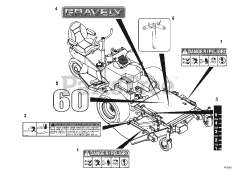 Gravely 890016 - Gravely 60" Deck for Pro-Master 320 Mower (SN: 000101 & Above)