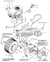 Simplicity 4108 (1690207) - Simplicity 36" Lawn Tractor, 8hp