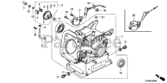 Honda GX120 UT3X QXUZ (GCCJT) - Honda Engine, Made in Thailand (SN: GCCJT-1398594 - GCCJT-9999999) CYLINDER BARREL