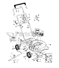 Turf Pro 11A-060A009 - Turf Pro Walk-Behind Mower (1997) (Hardware Wholesalers)