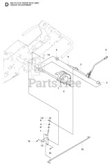 Husqvarna R 16 C AWD (966830301) - Husqvarna Swedish Riding Mower (2008-04) HEIGHT ADJUSTMENT