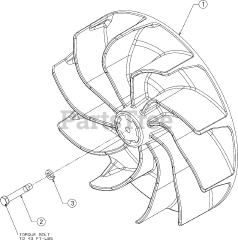 Troy-Bilt 23AACAAX711 - Troy-Bilt FLEX Leaf Blower Attachment (2016) Impeller
