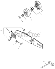 Echo CS-3450 - Echo Chainsaw (Type 1) Clutch Assembly, Bar &amp; Chain, Tools