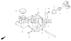Honda H4518 H HSA/C (MZAT) - Honda Lawn Tractor, Made in Japan (SN: MZAT-3000001 - MZAT-3999999) GOVERNOR COVER (H4518H)