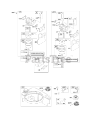 Briggs & Stratton 124602-0118-E1 - Briggs & Stratton Vertical Engine Carburetor, Fuel Supply
