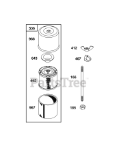 Briggs & Stratton 243431-3135-08 - Briggs & Stratton Horizontal Engine